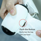 Dog Poop Bag Dispenser With Leash Clip — Capsule Style, Biodegradable Bags