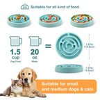 Silicone Slow Feeder Dog Bowl — Anti-Choking Puzzle Bowl for Healthy Eating