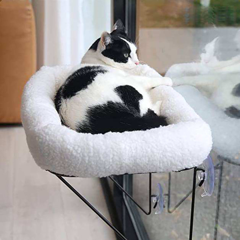 Cat Window Hammock — Suction Cup Hanging Perch for Cats
