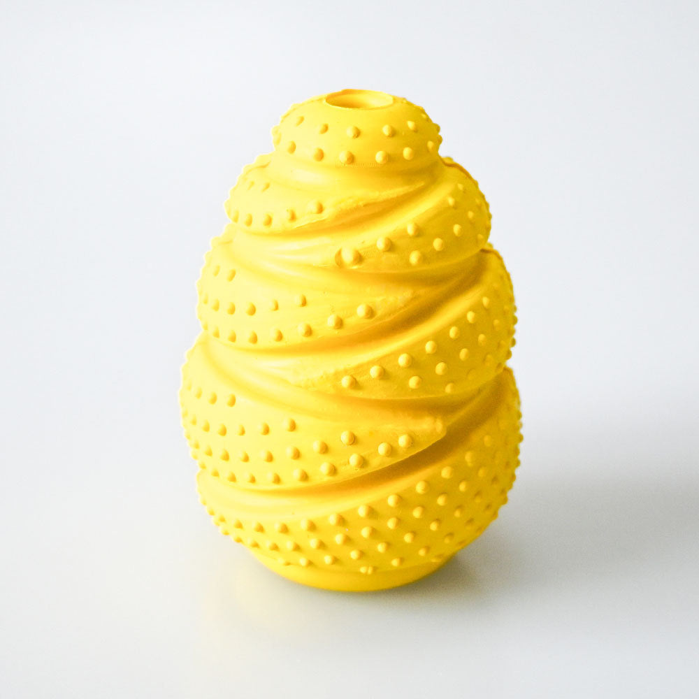 Rubber Treat-Dispensing Dog Toy — Durable Interactive Chew Ball