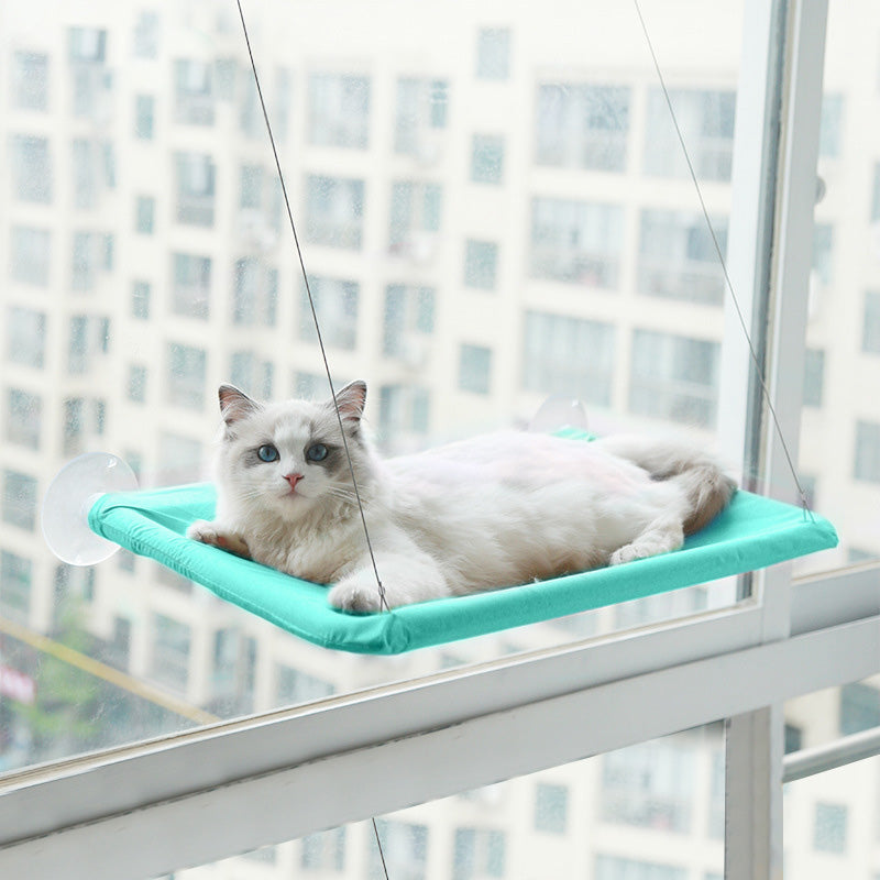 Cat Window Hammock — Suction Cup Wall-Mounted Perch for Cats