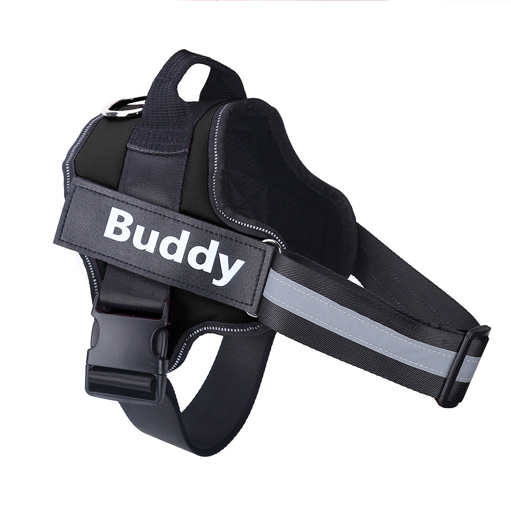 Custom Patch No-Pull Dog Harness — Reflective & Breathable, All Sizes