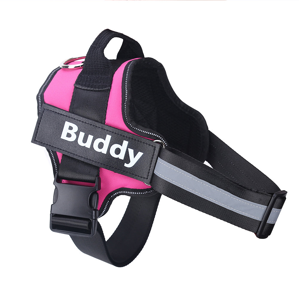 Custom Patch No-Pull Dog Harness — Reflective & Breathable, All Sizes