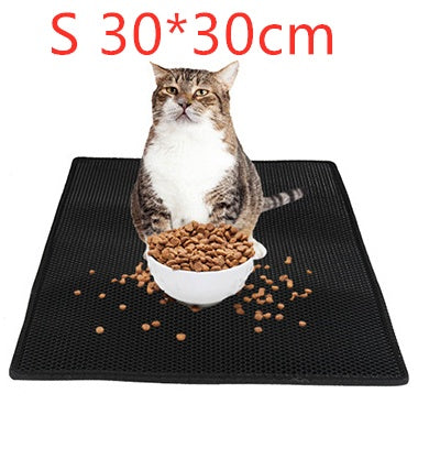 Waterproof Honeycomb Cat Litter Trapping Mat for Clean Floors