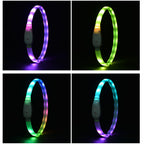 LED Glow Dog Collar & Leash Set — USB Rechargeable Silicone Night Safety