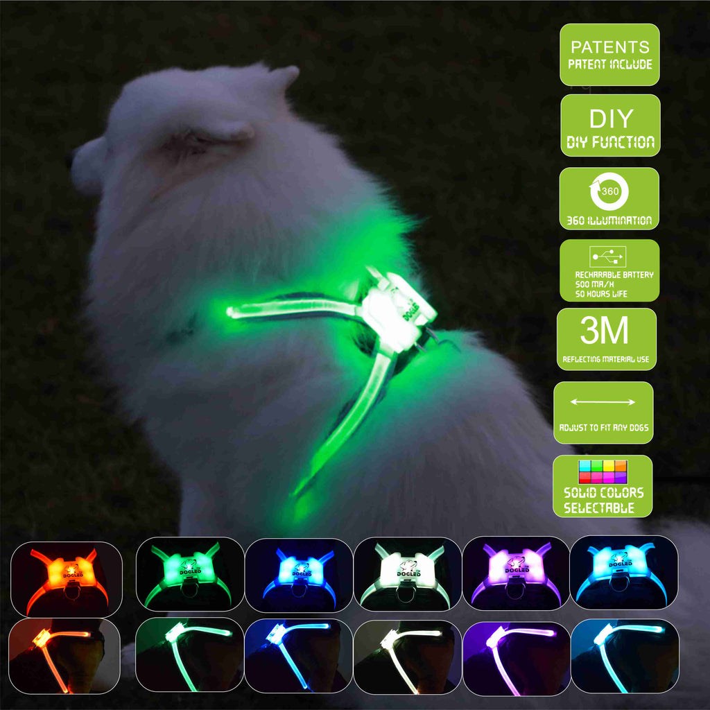 Silicone LED Dog Collar — USB Rechargeable Glow Collar for All Breeds