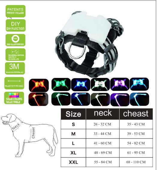 Silicone LED Dog Collar — USB Rechargeable Glow Collar for All Breeds