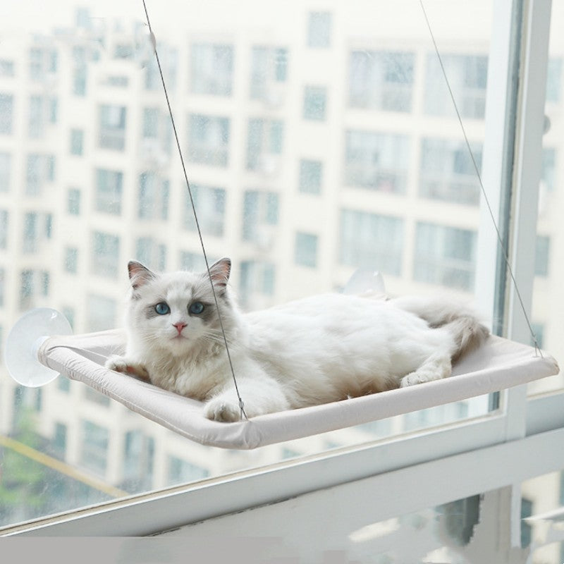 Cat Window Hammock — Suction Cup Wall-Mounted Perch for Cats