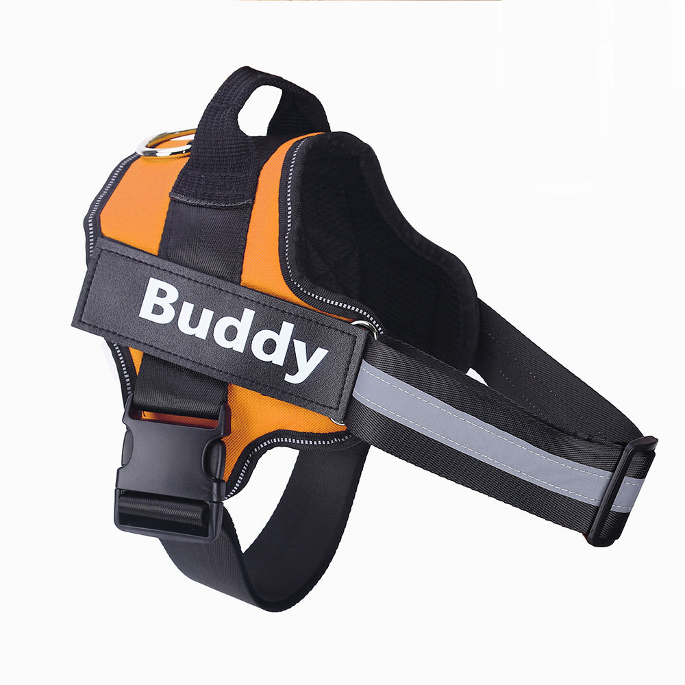 Custom Patch No-Pull Dog Harness — Reflective & Breathable, All Sizes