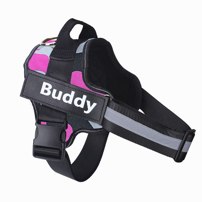 Custom Patch No-Pull Dog Harness — Reflective & Breathable, All Sizes