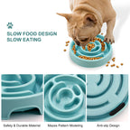 Silicone Slow Feeder Dog Bowl — Anti-Choking Puzzle Bowl for Healthy Eating