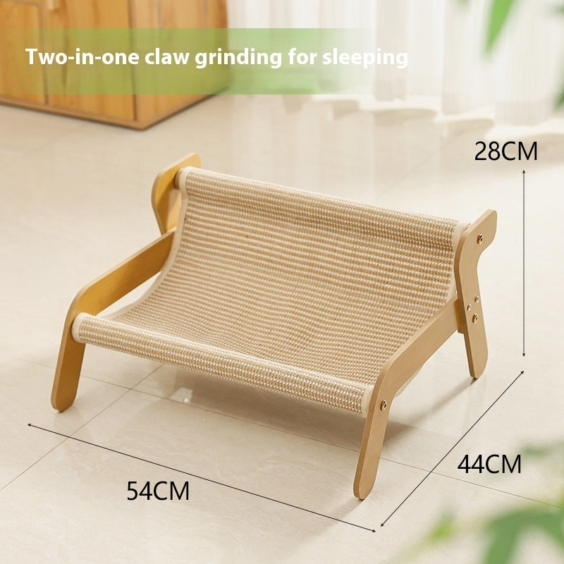 Integrated Cat Scratch Board — Scratch-Resistant Litter Area Mat