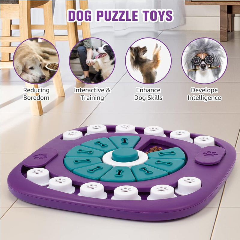 Dog Enrichment Puzzle Toy — Interactive Treat Dispenser for All Breeds