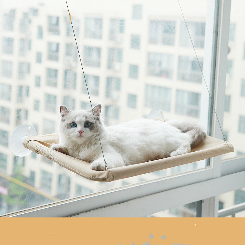 Cat Window Hammock — Suction Cup Wall-Mounted Perch for Cats
