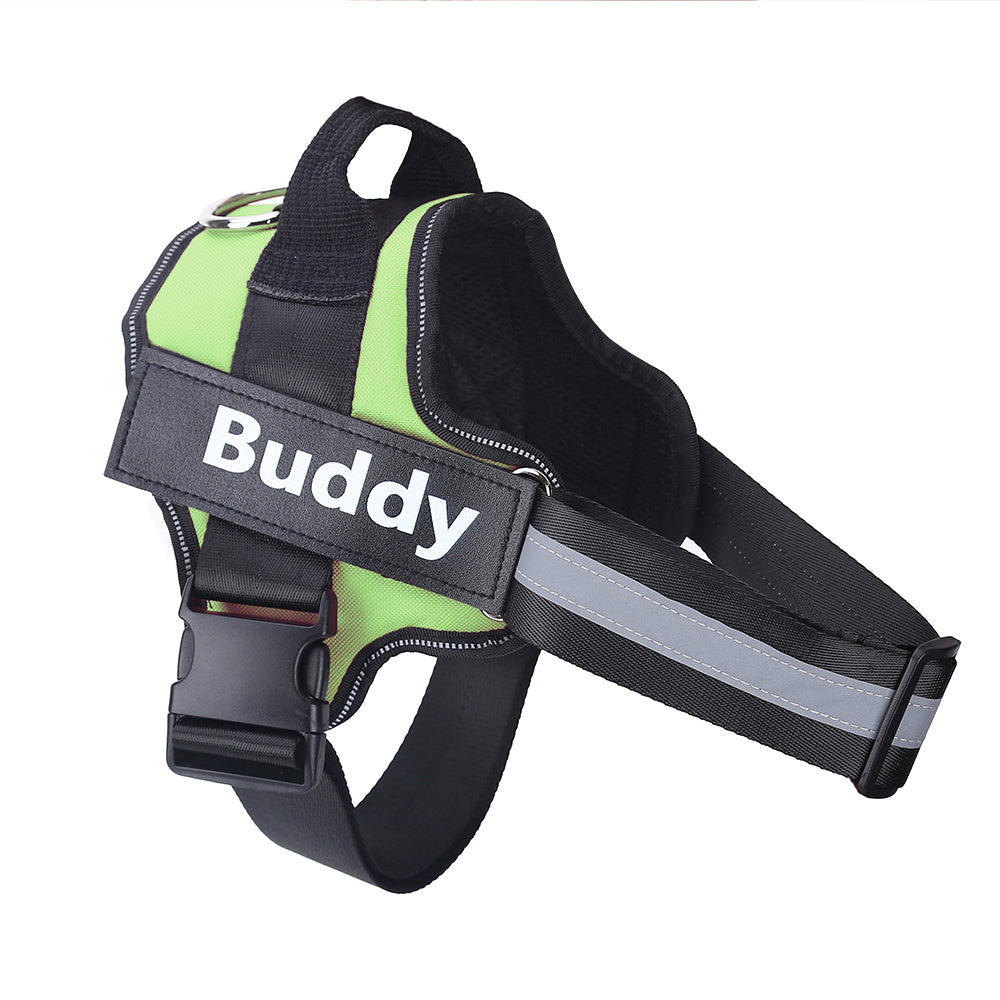 Custom Patch No-Pull Dog Harness — Reflective & Breathable, All Sizes