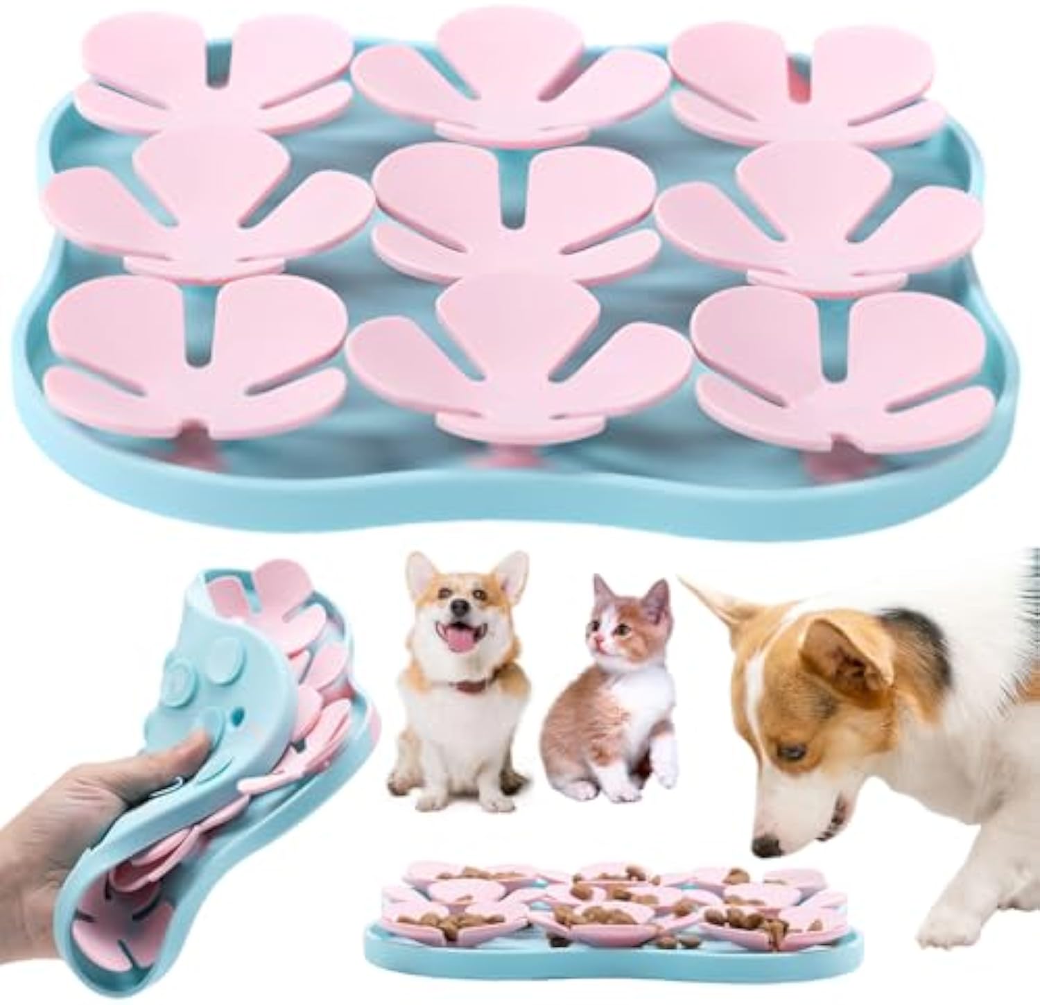 Silicone Dog Lick Mat with Suction Cup — Calming Slow Feeder Pad for All Breeds