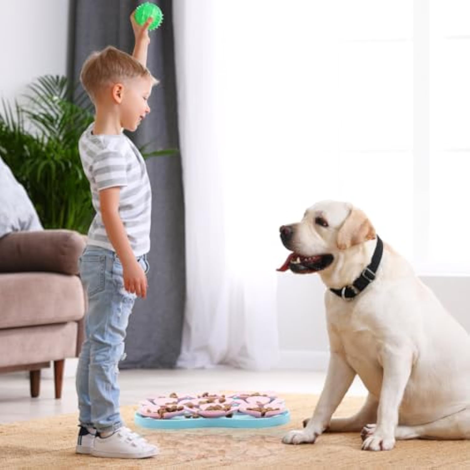 Silicone Dog Lick Mat with Suction Cup — Calming Slow Feeder Pad for All Breeds