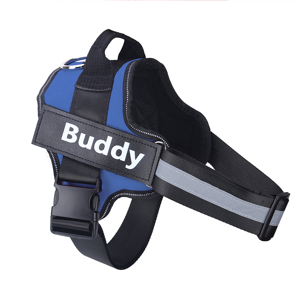 Custom Patch No-Pull Dog Harness — Reflective & Breathable, All Sizes