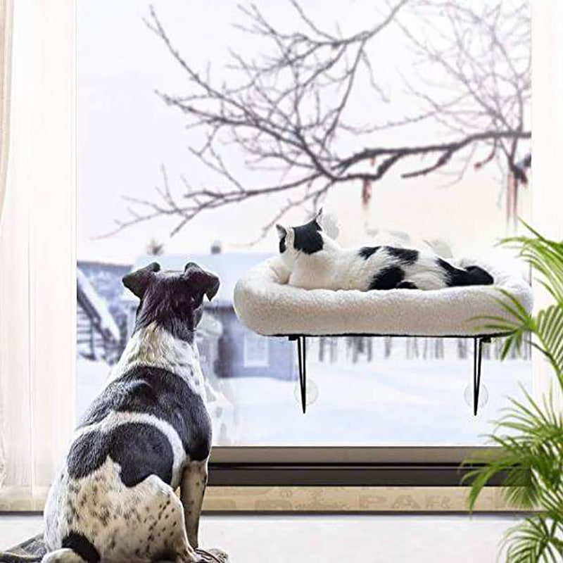 Cat Window Hammock — Suction Cup Hanging Perch for Cats