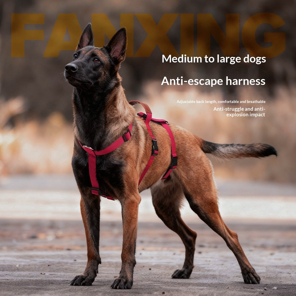 Anti-Pull Dog Harness for Medium & Large Dogs — Adjustable Walking Vest