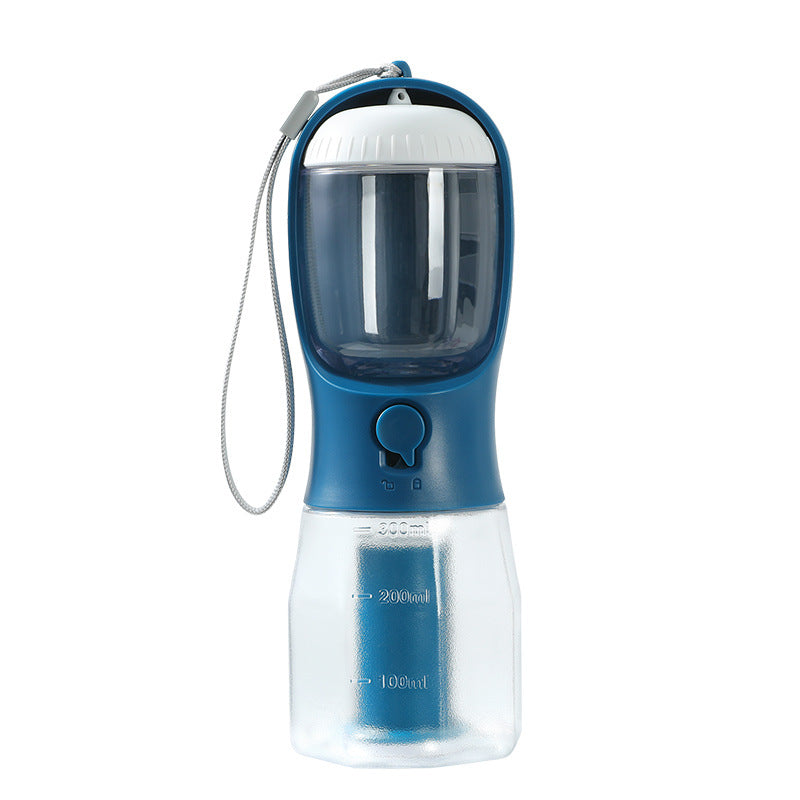 3-in-1 Portable Dog Water Bottle Food Container & Waste Bag Holder