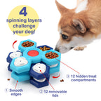 Dog IQ Puzzle Feeder Toy — Slow Enrichment Training Game for All Sizes