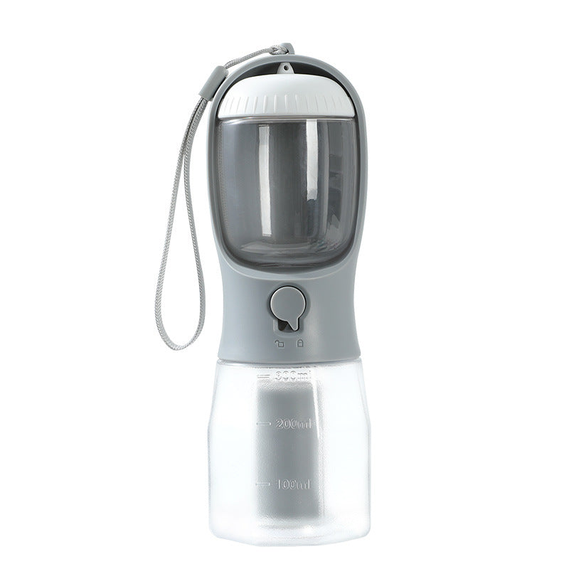 3-in-1 Portable Dog Water Bottle Food Container & Waste Bag Holder