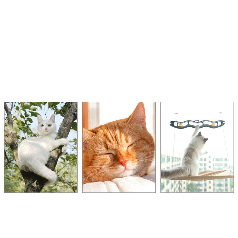Cat Window Hammock — Suction Cup Wall-Mounted Perch for Cats