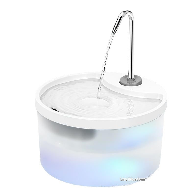 Self-Circulating Filtered Pet Water Fountain — Silent & Continuous Flow