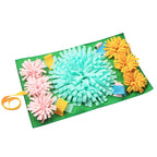 3D Multicolored Snuffle Mat — Nose-Work Enrichment Foraging Toy
