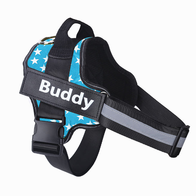 Custom Patch No-Pull Dog Harness — Reflective & Breathable, All Sizes