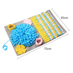 3D Multicolored Snuffle Mat — Nose-Work Enrichment Foraging Toy