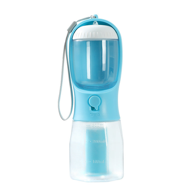 3-in-1 Portable Dog Water Bottle Food Container & Waste Bag Holder