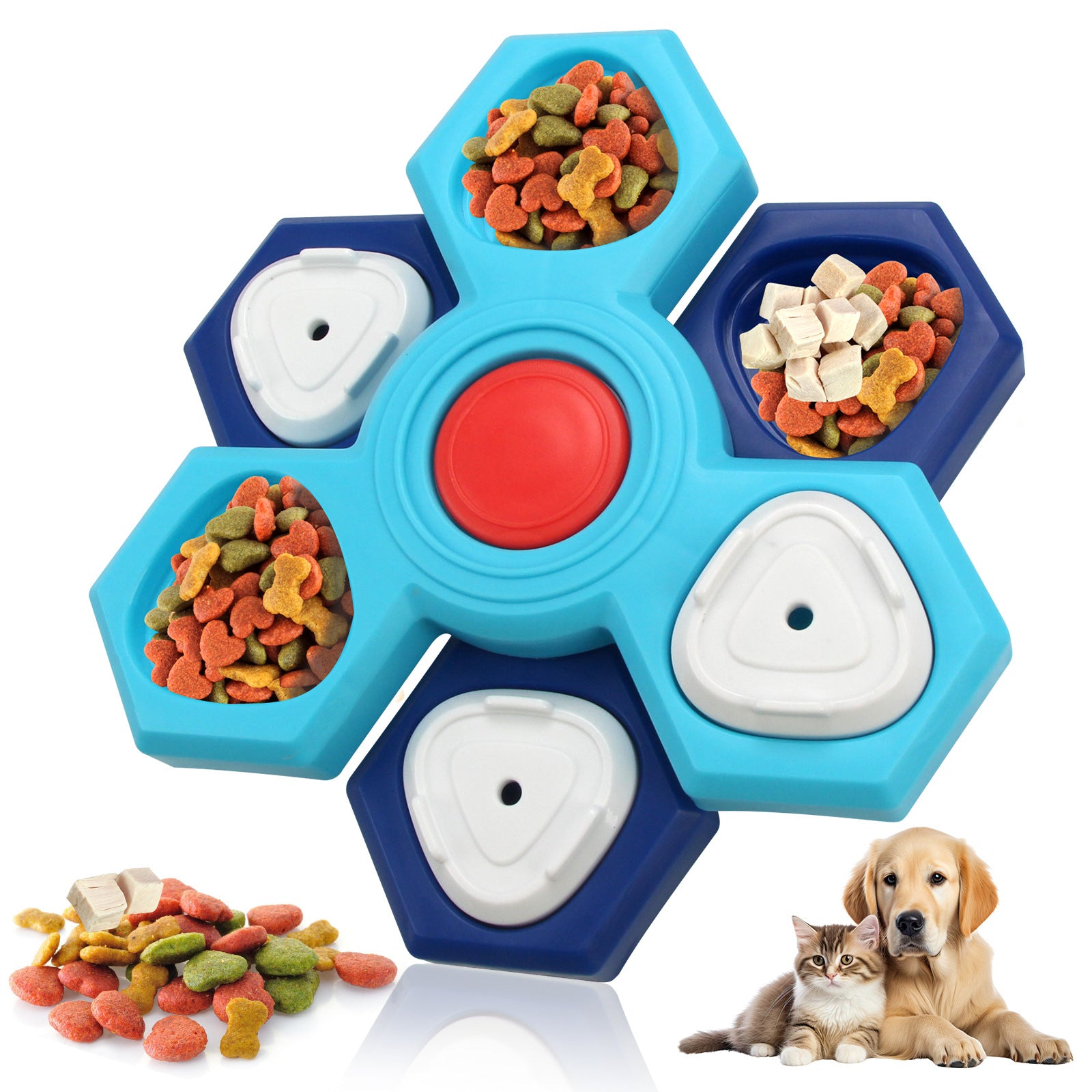 Dog IQ Puzzle Feeder Toy — Slow Enrichment Training Game for All Sizes