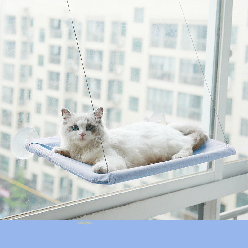 Cat Window Hammock — Suction Cup Wall-Mounted Perch for Cats