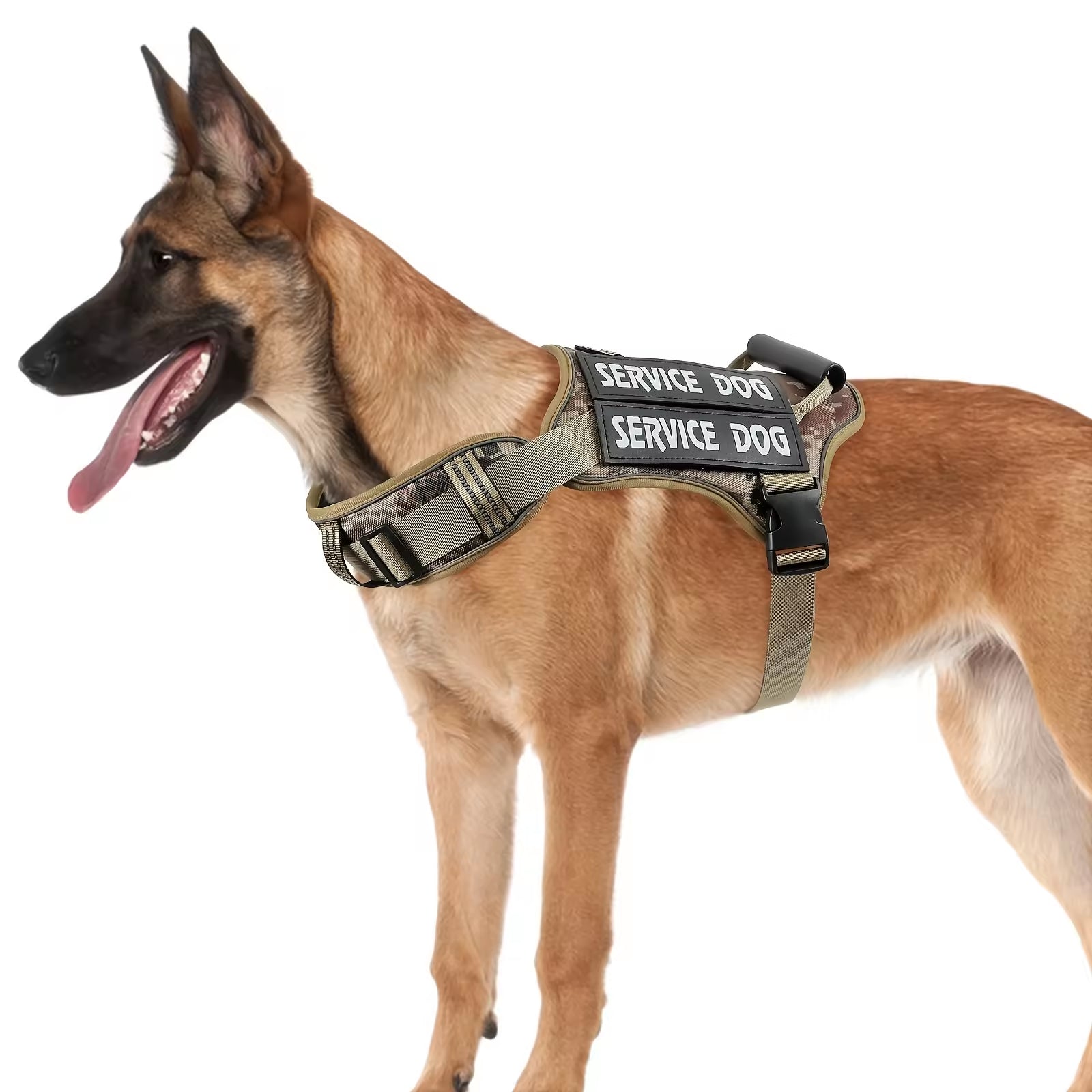 Tactical No-Pull Dog Harness — Adjustable Reflective Vest with Handle