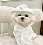 Dog Bathrobe Quick-Dry Towel Wrap — Absorbent Bath Robe for All Seasons