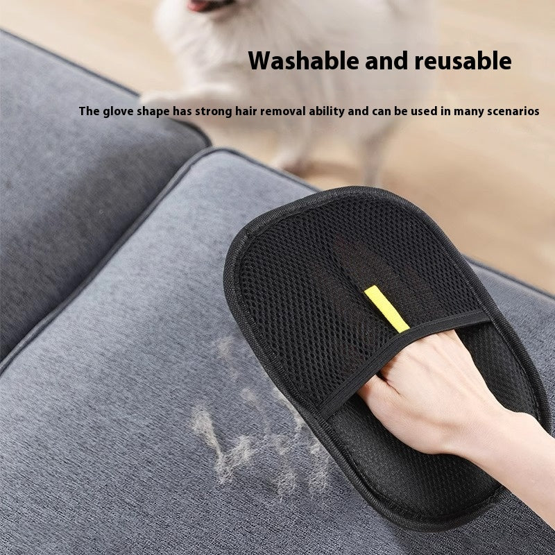 Deshedding Pet Grooming Glove — Hair Remover Mitt for Dogs, Cats & Rabbits