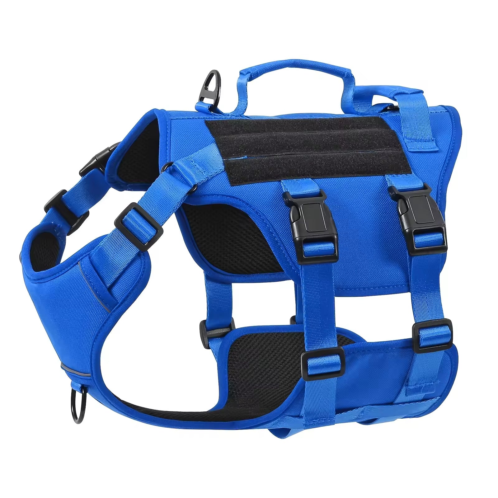 Tactical No-Pull Dog Harness With Dual Handles — Reflective, Large Dogs