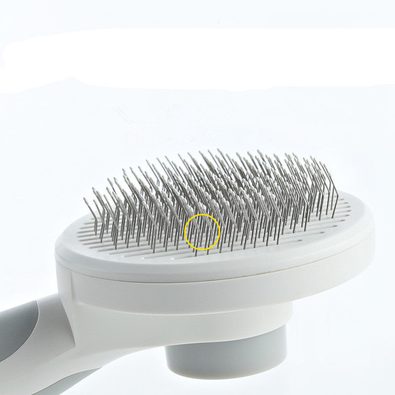 Premium Round Handle Pet Grooming Comb for Dogs & Cats