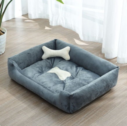 All-Season Dog Kennel Bed Mat — Soft Sleeping Pad for Small & Medium Dogs