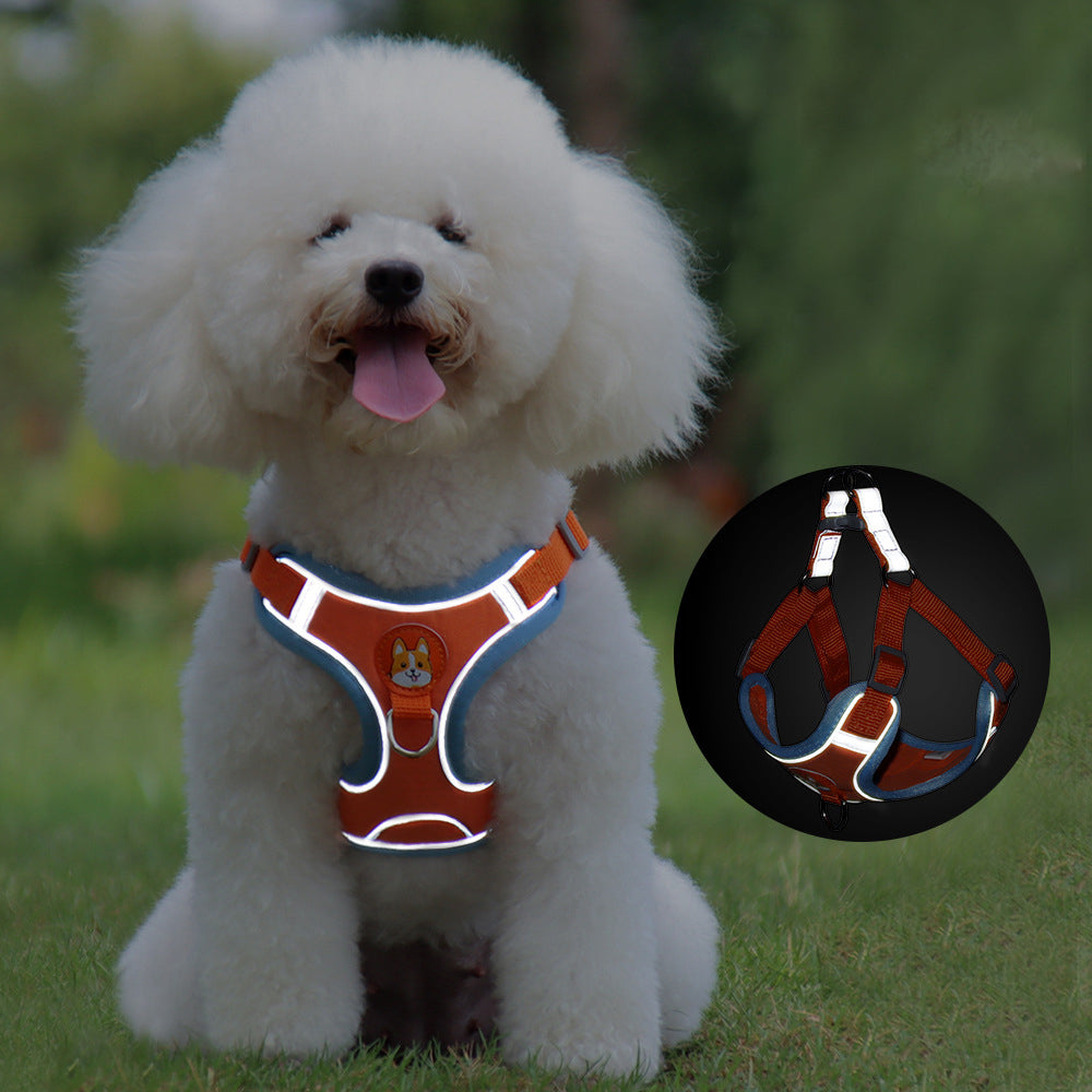 No-Pull Harness & Leash Set for Small Dogs — Reflective, Adjustable