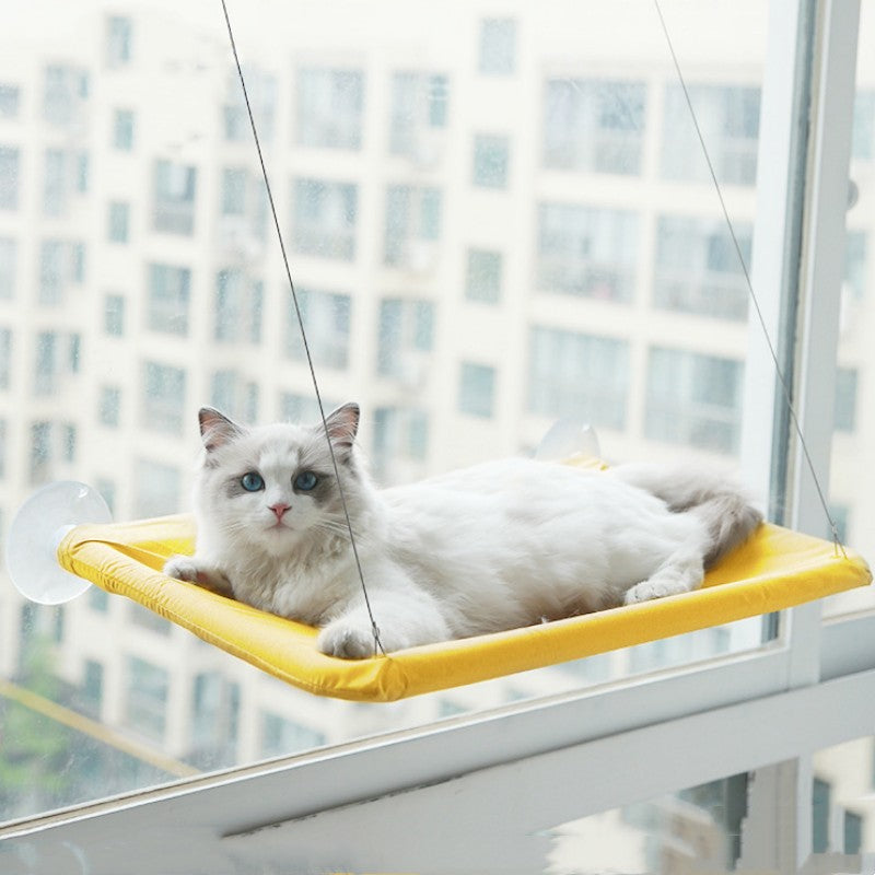 Cat Window Hammock — Suction Cup Wall-Mounted Perch for Cats