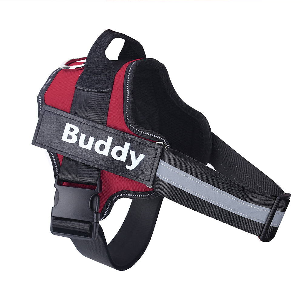 Custom Patch No-Pull Dog Harness — Reflective & Breathable, All Sizes