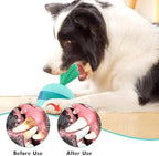 Durable Rubber Dog Puzzle Ball — Interactive Treat-Dispensing Chew Toy