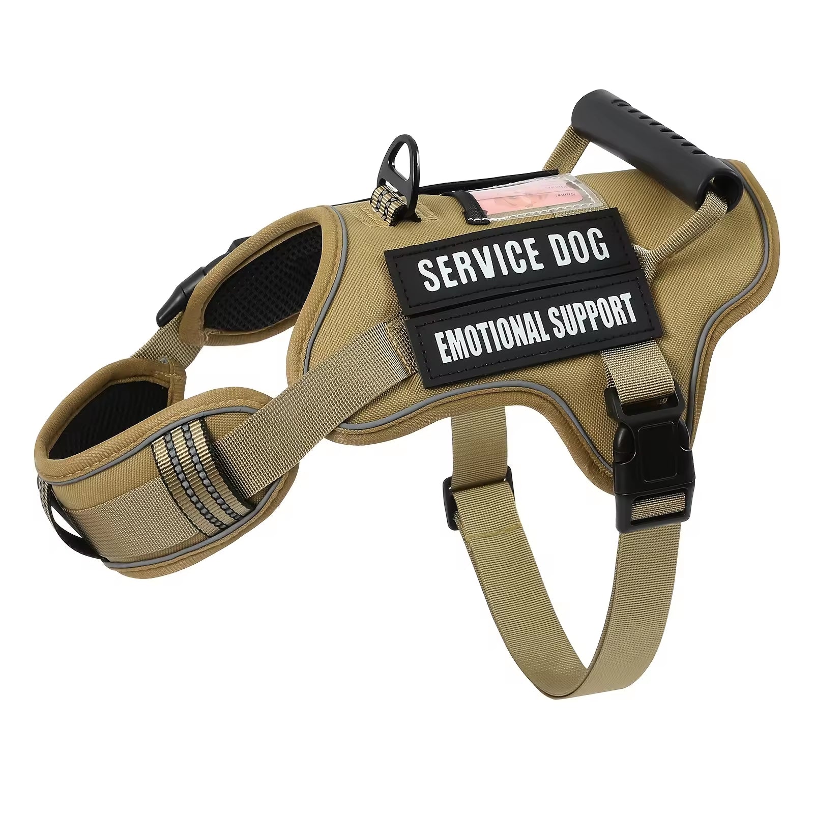 Tactical No-Pull Dog Harness — Adjustable Reflective Vest with Handle