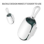 Dog Poop Bag Dispenser With Leash Clip — Capsule Style, Biodegradable Bags