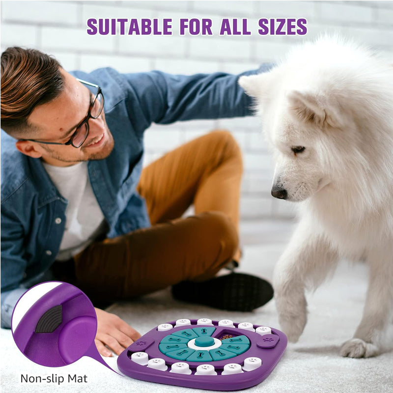 Dog Enrichment Puzzle Toy — Interactive Treat Dispenser for All Breeds