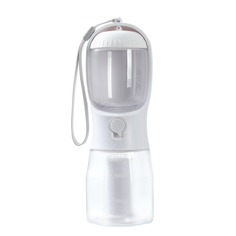 3-in-1 Portable Dog Water Bottle Food Container & Waste Bag Holder