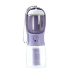 3-in-1 Portable Dog Water Bottle Food Container & Waste Bag Holder